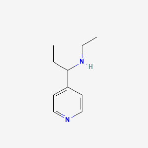 molecular formula C10H16N2 B1523443 乙基[1-(吡啶-4-基)丙基]胺 CAS No. 1178707-49-7