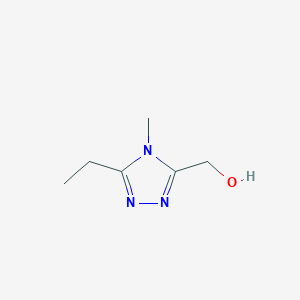 molecular formula C6H11N3O B1523445 (5-乙基-4-甲基-4H-1,2,4-三唑-3-基)甲醇 CAS No. 1311317-07-3