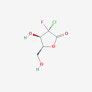 (3S,4R,5R)-3-chloro-3-fluoro-4-hydroxy-5-(hydroxymethyl)oxolan-2-one