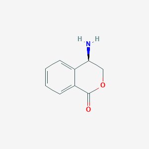 molecular formula C9H9NO2 B15234467 (R)-4-Aminoisochroman-1-one 