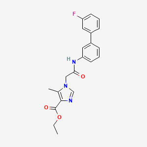 Ethyl 1-(2-((3'-fluoro-[1,1'-biphenyl]-3-YL)amino)-2-oxoethyl)-5-methyl-1H-imidazole-4-carboxylate