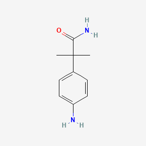 molecular formula C10H14N2O B1523449 2-(4-氨基苯基)-2-甲基丙酰胺 CAS No. 1229705-49-0