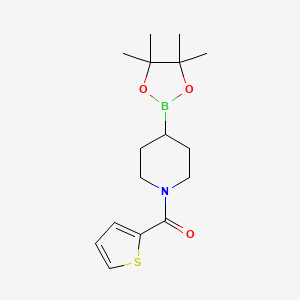 4-(Tetramethyl-1,3,2-dioxaborolan-2-yl)-1-[(thiophen-2-yl)carbonyl]piperidine