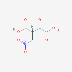 molecular formula C5H5NO7 B15234549 2-(Nitromethyl)-3-oxosuccinic acid 