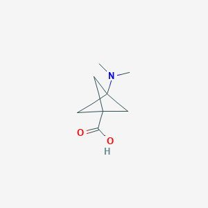 molecular formula C8H13NO2 B15234596 3-(Dimethylamino)bicyclo[1.1.1]pentane-1-carboxylic acid 