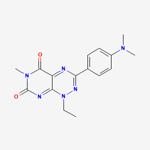 3-(4-(Dimethylamino)phenyl)-1-ethyl-6-methylpyrimido[5,4-e][1,2,4]triazine-5,7(1H,6H)-dione