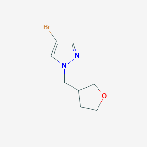 molecular formula C8H11BrN2O B1523466 4-溴-1-(氧杂环-3-基甲基)-1H-吡唑 CAS No. 1247759-38-1