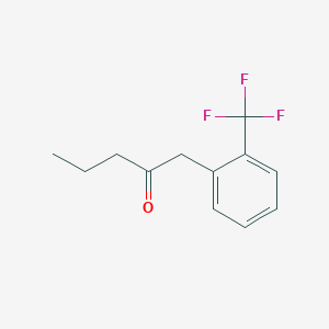 1-[2-(Trifluoromethyl)phenyl]pentan-2-one