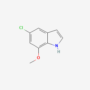 molecular formula C9H8ClNO B15234694 5-Chloro-7-methoxy-1H-indole 