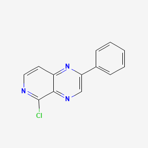 molecular formula C13H8ClN3 B15234702 5-Chloro-2-phenylpyrido[3,4-B]pyrazine CAS No. 556053-83-9