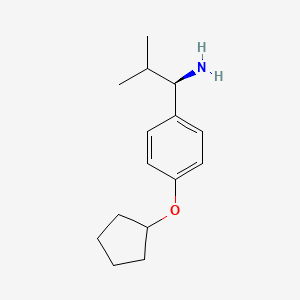 (1R)-1-(4-Cyclopentyloxyphenyl)-2-methylpropylamine