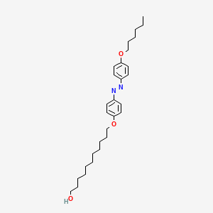 molecular formula C29H44N2O3 B15234715 11-(4-((4-(Hexyloxy)phenyl)diazenyl)phenoxy)undecan-1-ol 