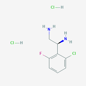 (1S)-1-(2-Chloro-6-fluorophenyl)ethane-1,2-diamine 2hcl