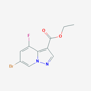 Ethyl 6-bromo-4-fluoropyrazolo[1,5-a]pyridine-3-carboxylate