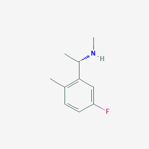 (S)-1-(5-Fluoro-2-methylphenyl)-N-methylethan-1-amine