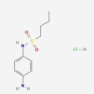 molecular formula C10H17ClN2O2S B1523478 N-(4-氨基苯基)丁烷-1-磺酰胺盐酸盐 CAS No. 1333993-35-3