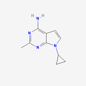 7-Cyclopropyl-2-methyl-7H-pyrrolo[2,3-D]pyrimidin-4-amine