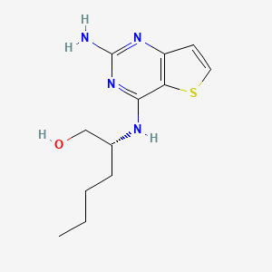 (R)-2-((2-Aminothieno[3,2-D]pyrimidin-4-YL)amino)hexan-1-OL