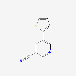 B1523482 5-(Thiophen-2-yl)nicotinonitrile CAS No. 1346687-10-2