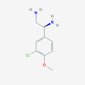 (1S)-1-(3-Chloro-4-methoxyphenyl)ethane-1,2-diamine