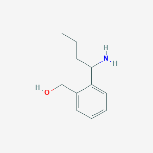 molecular formula C11H17NO B15234830 (2-(1-Aminobutyl)phenyl)methanol 