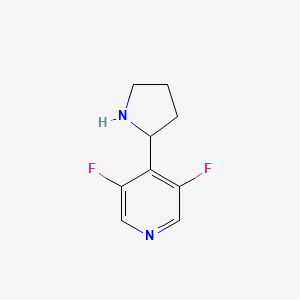 3,5-Difluoro-4-(pyrrolidin-2-yl)pyridine