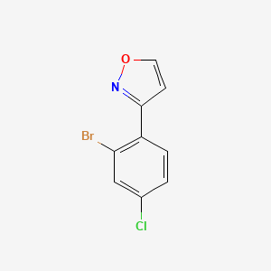 3-(2-Bromo-4-chlorophenyl)isoxazole