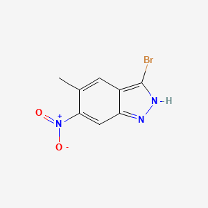 B1523486 3-Bromo-5-methyl-6-nitro-1H-indazole CAS No. 1082040-69-4