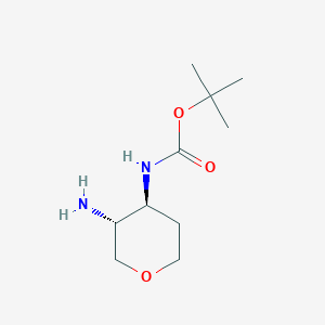 tert-Butyl ((3R,4S)-3-aminotetrahydro-2H-pyran-4-yl)carbamate