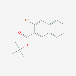 molecular formula C15H15BrO2 B15234893 tert-Butyl 3-bromo-2-naphthoate CAS No. 1817806-80-6