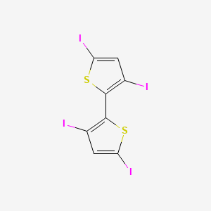 molecular formula C8H2I4S2 B15234916 3,3',5,5'-Tetraiodo-2,2'-bithiophene 