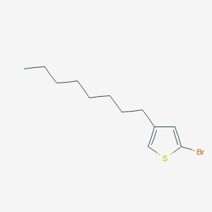 molecular formula C12H19BrS B15234941 2-Bromo-4-octylthiophene 