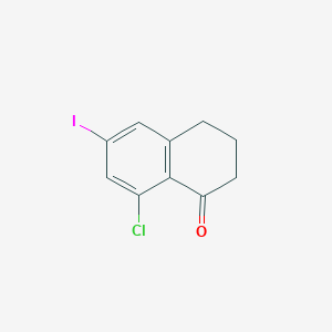 8-Chloro-6-iodo-3,4-dihydronaphthalen-1(2H)-one