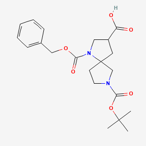 1-((Benzyloxy)carbonyl)-7-(tert-butoxycarbonyl)-1,7-diazaspiro[4.4]nonane-3-carboxylic acid