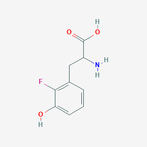 molecular formula C9H10FNO3 B15234976 2-Amino-3-(2-fluoro-3-hydroxyphenyl)propanoic acid CAS No. 1069068-09-2