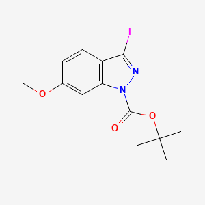 B1523498 N-Boc-3-iodo-6-methoxy-1H-indazole CAS No. 1190319-68-6