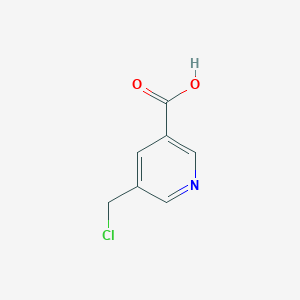 molecular formula C7H6ClNO2 B15235006 5-(Chloromethyl)nicotinicacid 