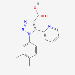 molecular formula C16H14N4O2 B1523502 1-(3,4-二甲苯基)-5-(吡啶-2-基)-1H-1,2,3-三唑-4-羧酸 CAS No. 1351778-37-4