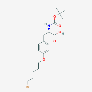 molecular formula C19H28BrNO5 B15235033 N-Boc-O-(5-bromopentyl)-L-tyrosine 