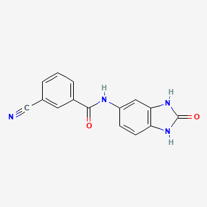 3-Cyano-N-(2-oxo-2,3-dihydro-1H-benzo[d]imidazol-5-yl)benzamide