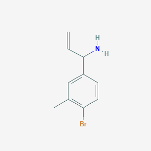 1-(4-Bromo-3-methylphenyl)prop-2-EN-1-amine