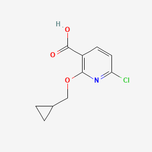 6-Chloro-2-(cyclopropylmethoxy)nicotinic acid