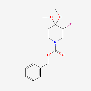 Benzyl 3-fluoro-4,4-dimethoxypiperidine-1-carboxylate