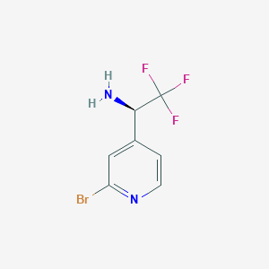 (R)-1-(2-Bromopyridin-4-YL)-2,2,2-trifluoroethan-1-amine