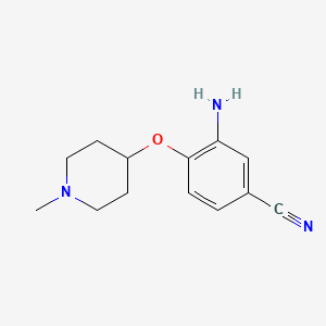 3-Amino-4-((1-methylpiperidin-4-YL)oxy)benzonitrile