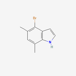 molecular formula C10H10BrN B1523514 4-溴-5,7-二甲基-1H-吲哚 CAS No. 1167056-53-2