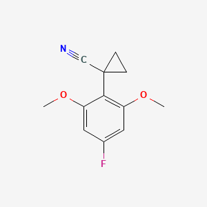 1-(4-Fluoro-2,6-dimethoxyphenyl)cyclopropane-1-carbonitrile