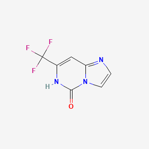 molecular formula C7H4F3N3O B15235150 7-(Trifluoromethyl)imidazo[1,2-C]pyrimidin-5-OL 