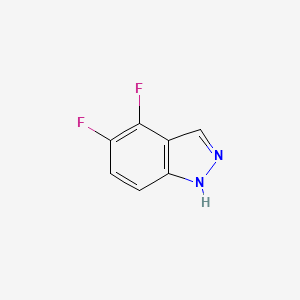 molecular formula C7H4F2N2 B15235166 4,5-Difluoro-1H-indazole 