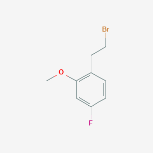 molecular formula C9H10BrFO B1523519 1-(2-Bromoethyl)-4-fluoro-2-methoxybenzene CAS No. 1254211-85-2